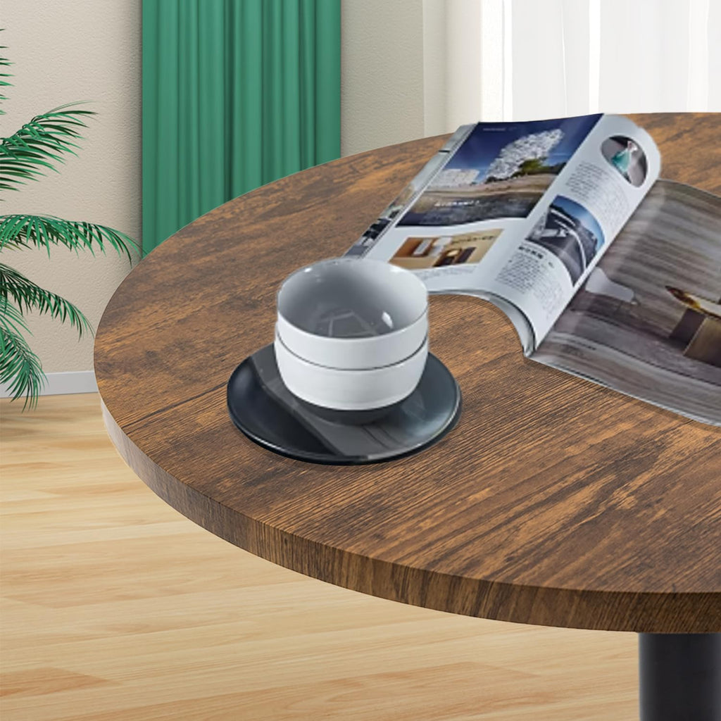 Round Bar Table Height Adjustable with MDF Top, 23.6 i n Modern Cocktail Bar Table with 360 Swivel for Suitable for