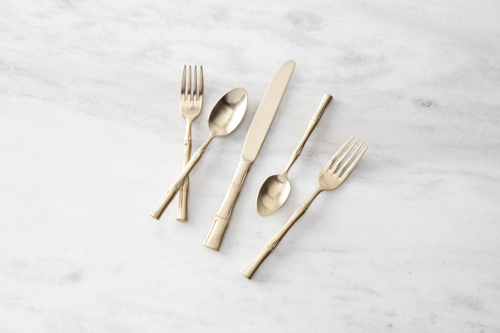 Royal Pacific 18/10 Stainless Steel, 20 Piece Flatware Set (Service for 4), Brushed Champagne