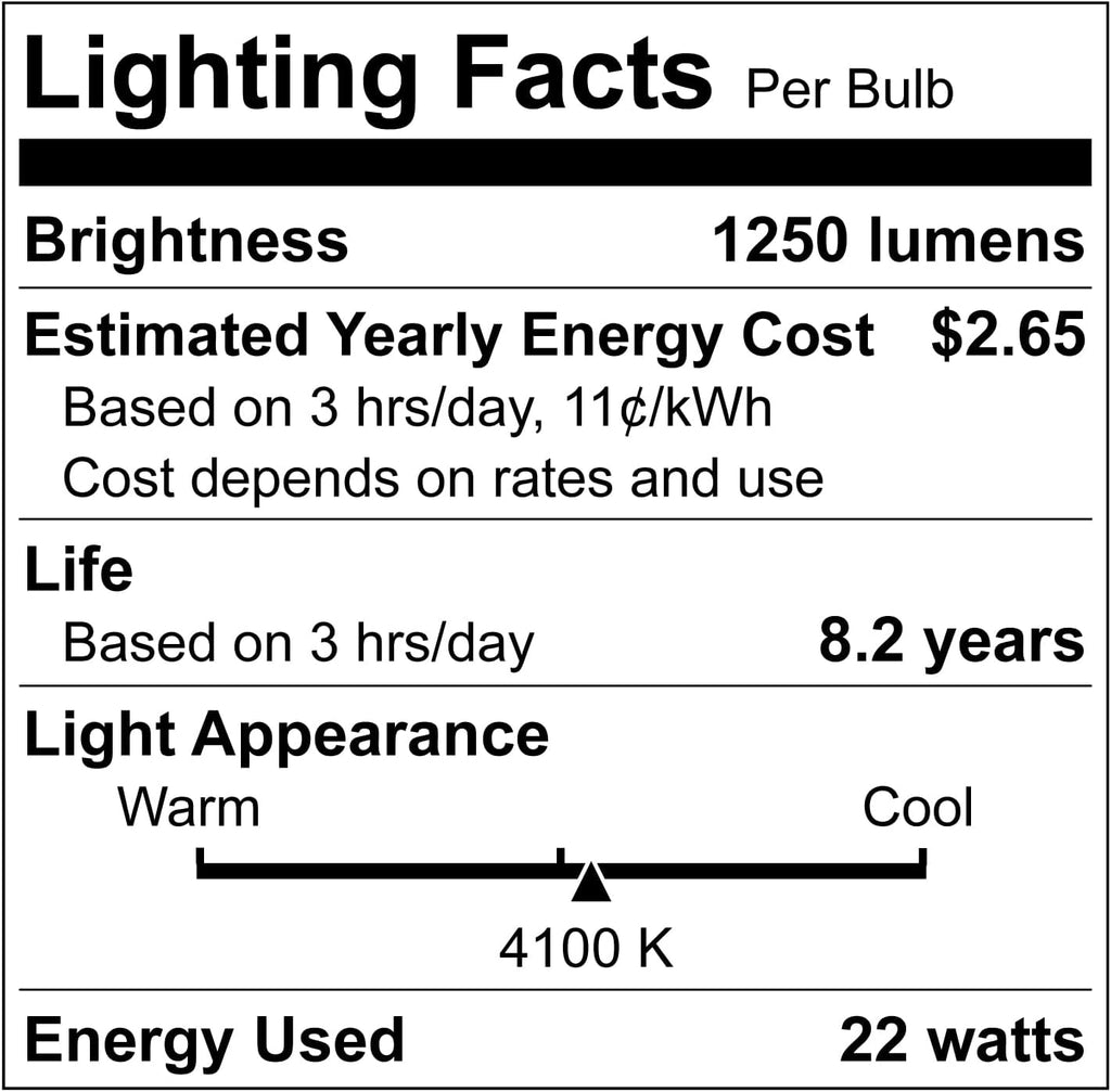8 Inch T9 Round Circline Fluorescent Light Bulb 22W 1250 Lumens 4100K Cool White G10Q 4-Pin Base Rohs Compliant Pack
