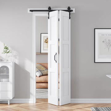 Bifold Barn Door 32X84(Double 16x84) Fit for 28"-30" Opening