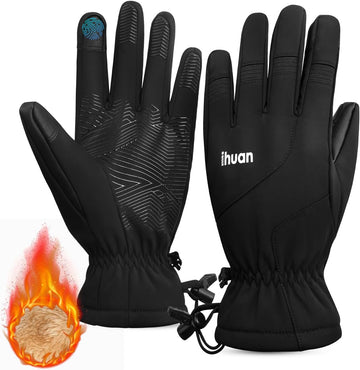 Kids Winter Waterproof Ski Gloves, Snowboarding Touchscreen Cycling Gloves for Boys Girls As Stocking Stuffers