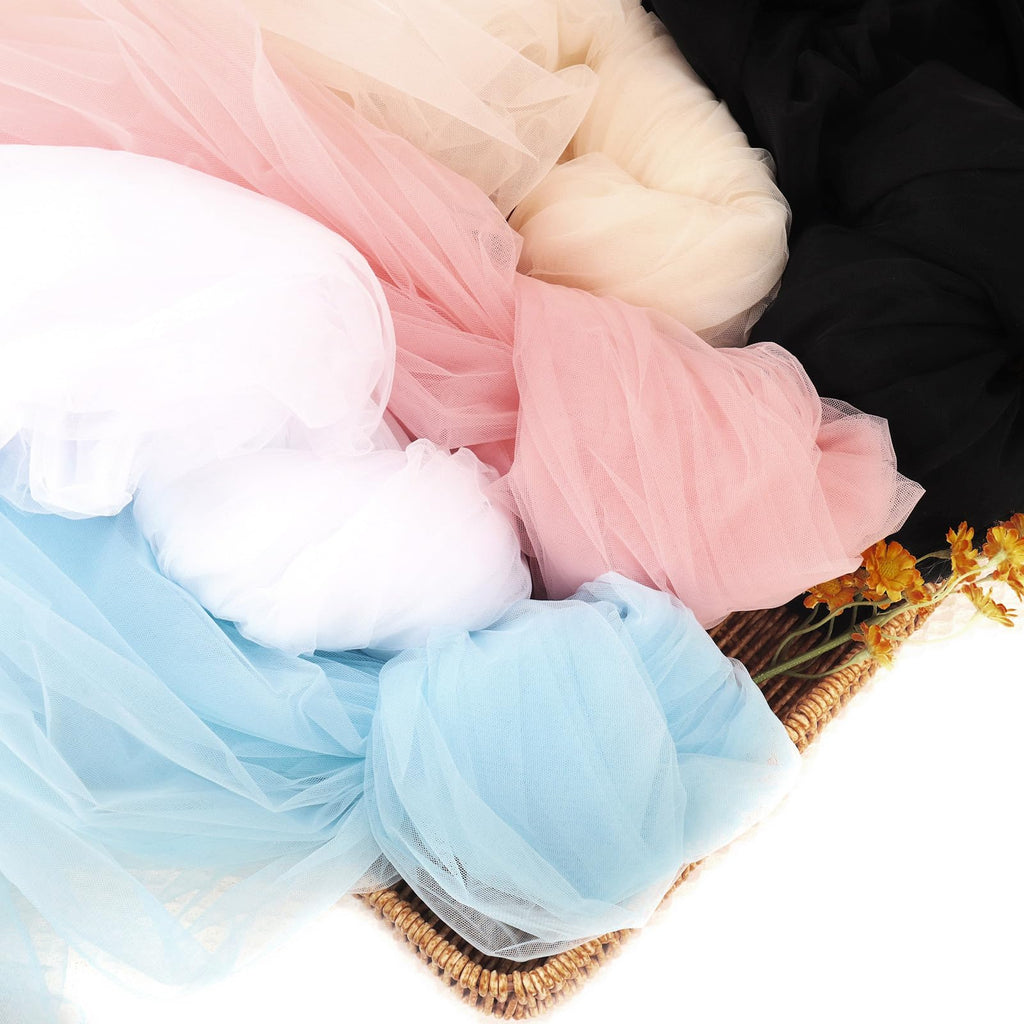 63" x 10 Yards White Tulle Fabric Rolls Bolt for Tutu Tulle Skirt Wedding Arch Drapes Party Backdrop Decor DIY Sewing