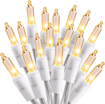 White Christmas String Lights, 69.6ft 300 Count Incandescent