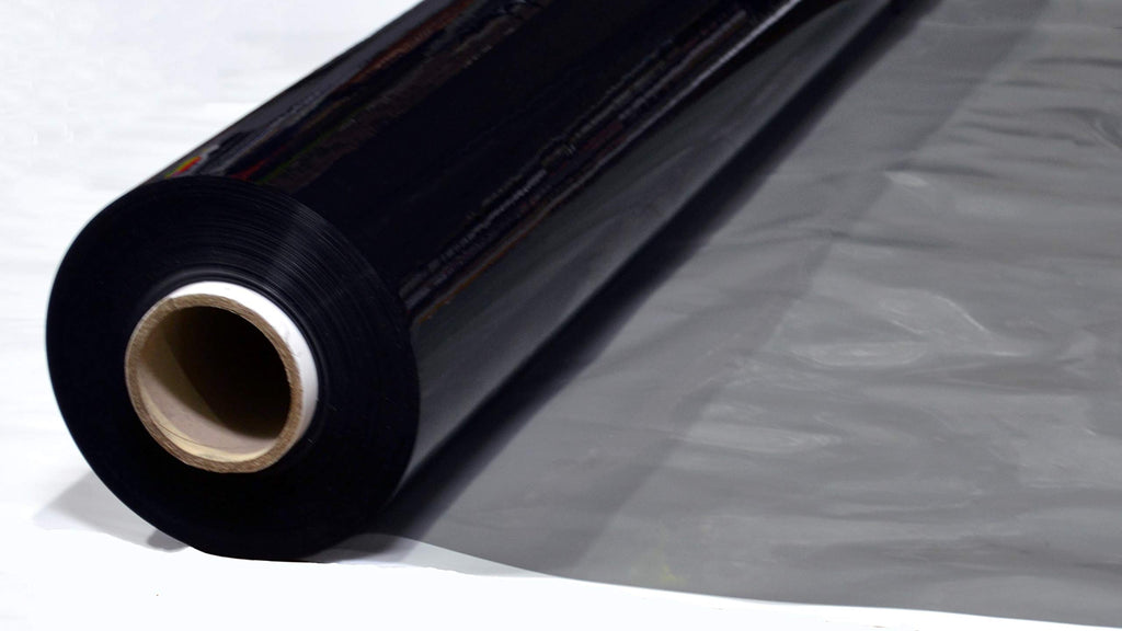 Smoke Tinted Clear Black Vinyl Fabric - 10-Gauge PVC - Sold by the Yard - 54-Inches Wide
