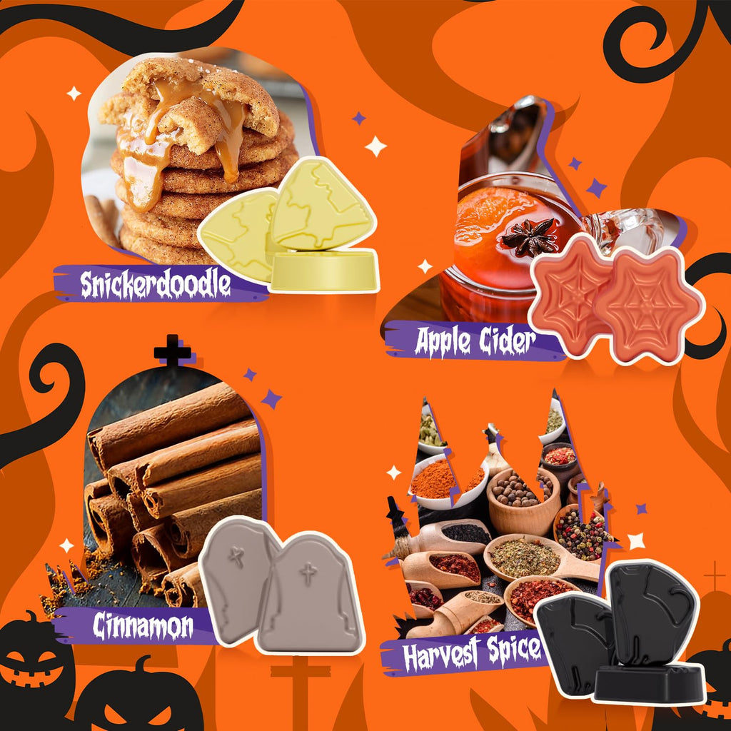 Halloween Scented Wax Melts, Fall Soy Wax Cubes for Wax Melt Warmer