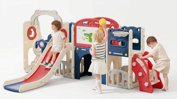 Toddler Slide Set for Toddlers 12 in 1 Outdoor Playset with Swing