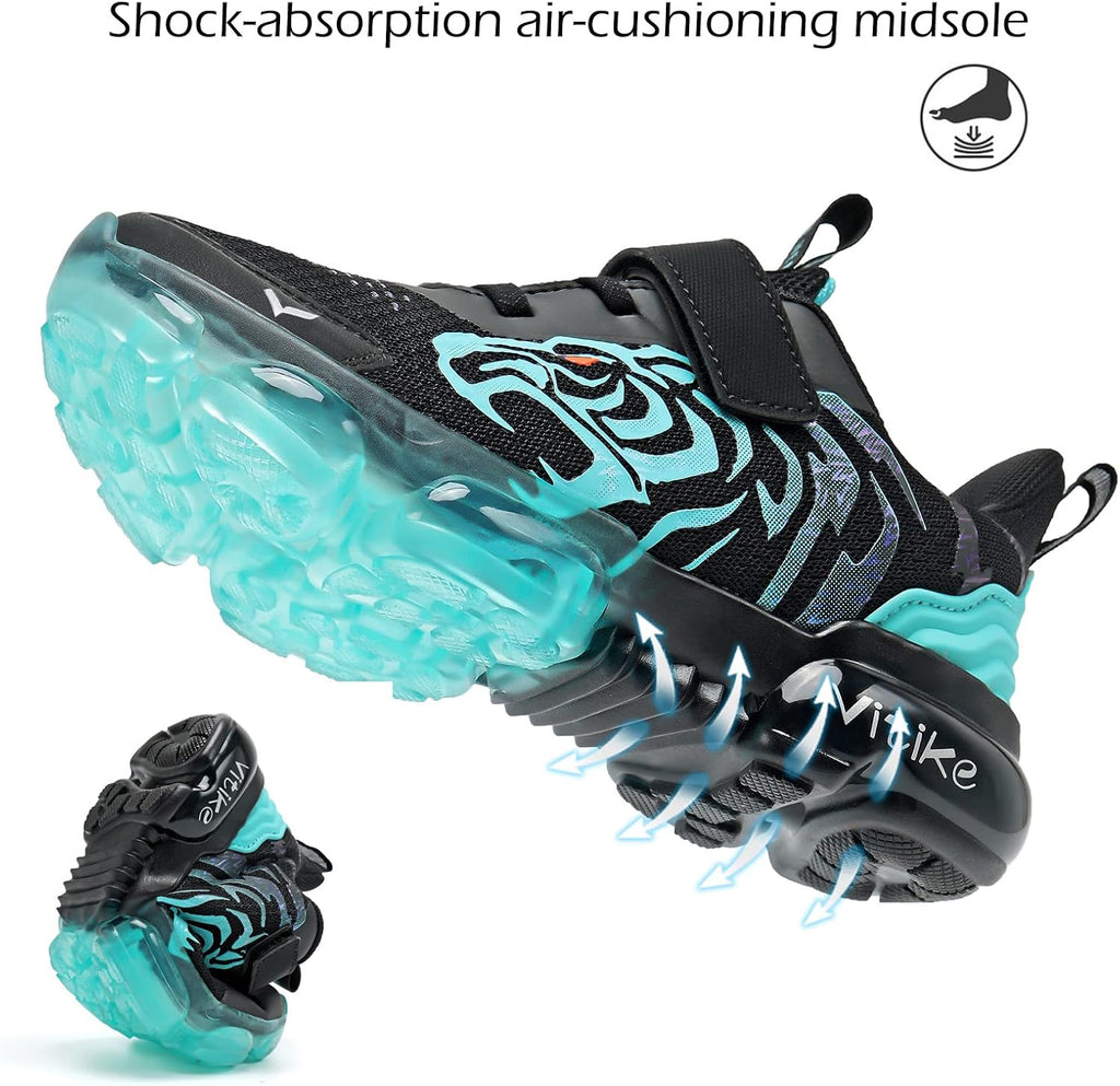Boys Girls Kids Sneakers Knitted Mesh Running Tennis Athletic Shoes