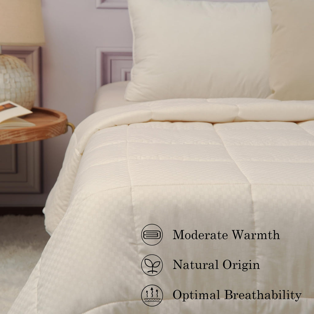 Classic Wool Comforter (Midweight for All Season, )
