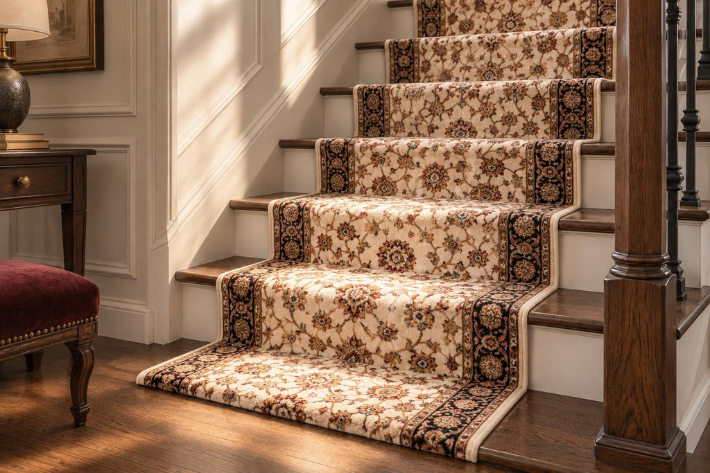 Barclay Sarouk Ivory 26 in x 63 ft Hallway Long Runner Rug