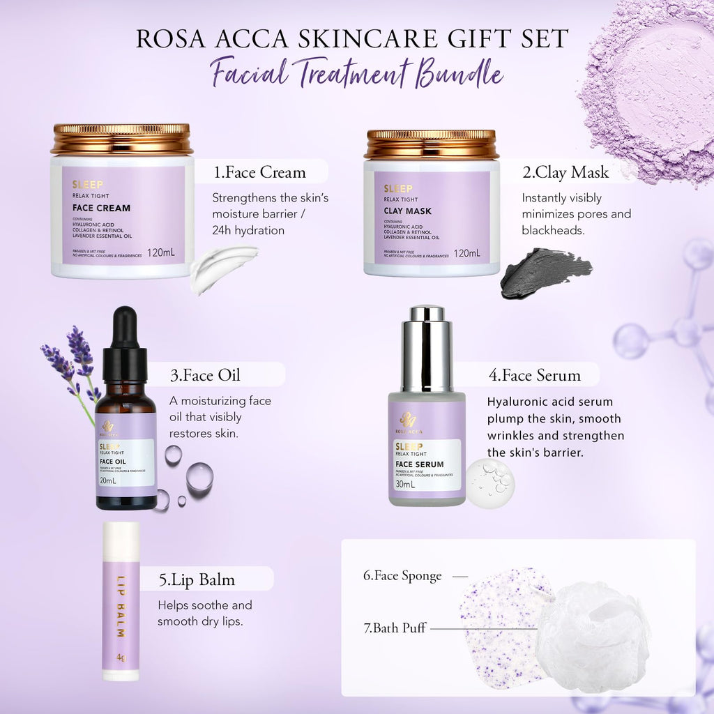 Gifts for Women, 30Pcs Lavender Skin Care Gift Set for Women, Bath & Body Gifts Basket Set, Home Spa Self Care Gift