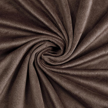 Brown Minky Fabric by the Yard, 65" Wide, 2 Yards