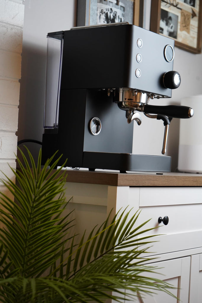 Legato V2 Espresso Machine, PID Temperature Control, 58mm Portafilter, Black