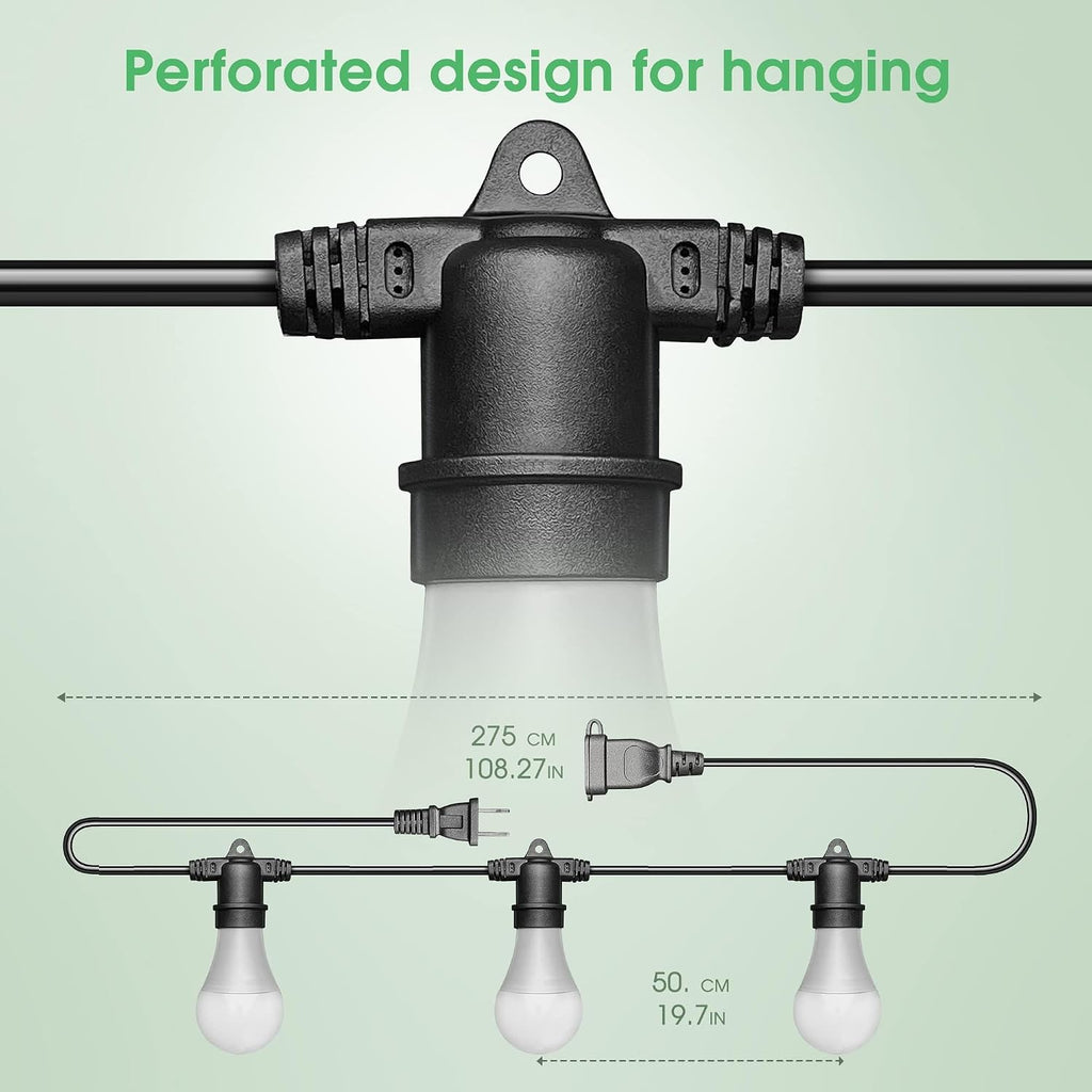 4 Pack Grow Light Bulbs & 3 Hanging Grow Light