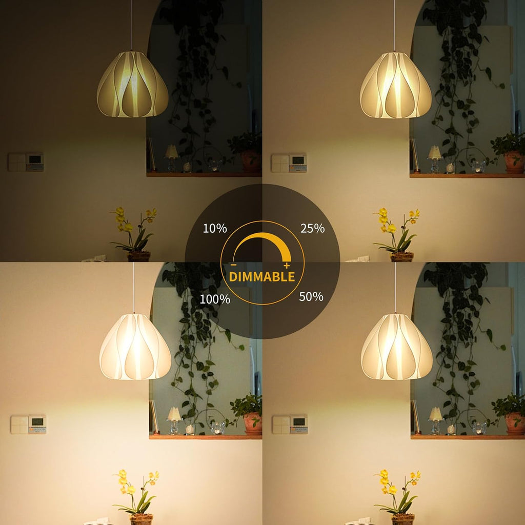 3 Pack E26 LED Bulb 60 Watt Equivalent, Dimmable Corn Light Bulb, Warm White 3000K, 7W 120V, 800LM, for Indoor Light