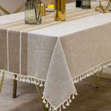Tablecloths, 55 x 86 Inch Waterproof Table Cloth, Linens Wrinkle Free Anti-Fading, Rustic Table Cove