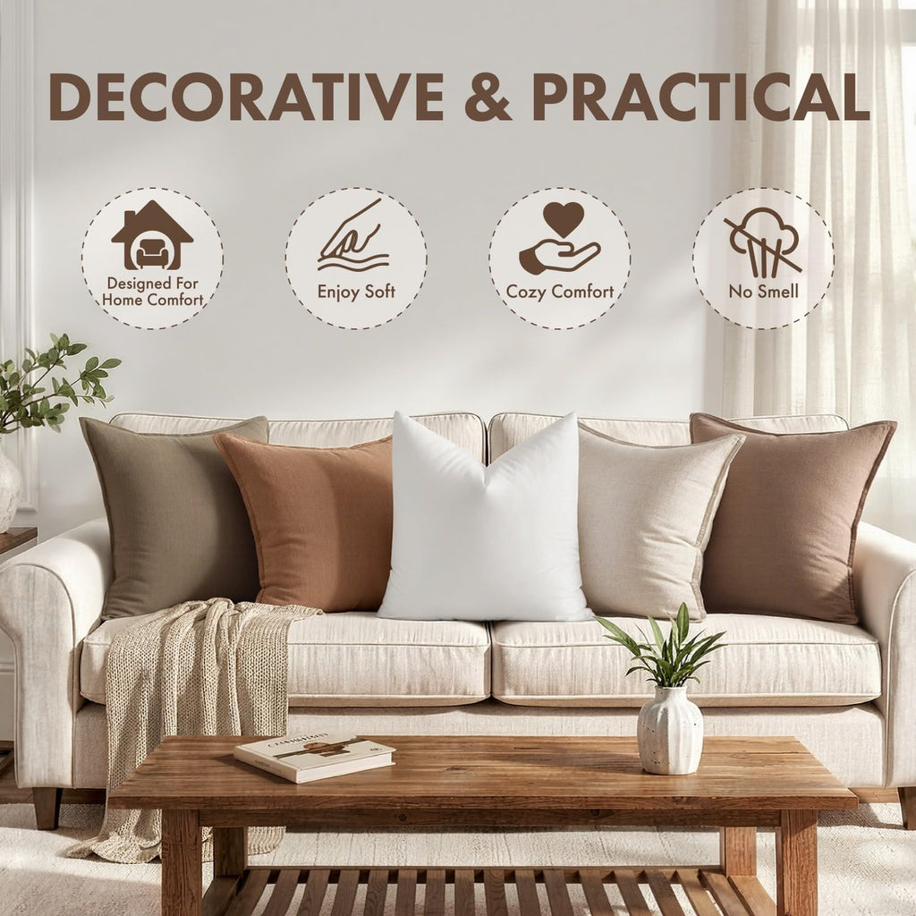 20x20 Inch Synthetic Down Alternative Pillow Insert