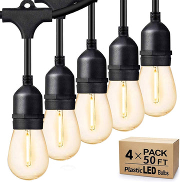 Outdoor String Lights for Outside 200 FT Waterproof Commercial Grade