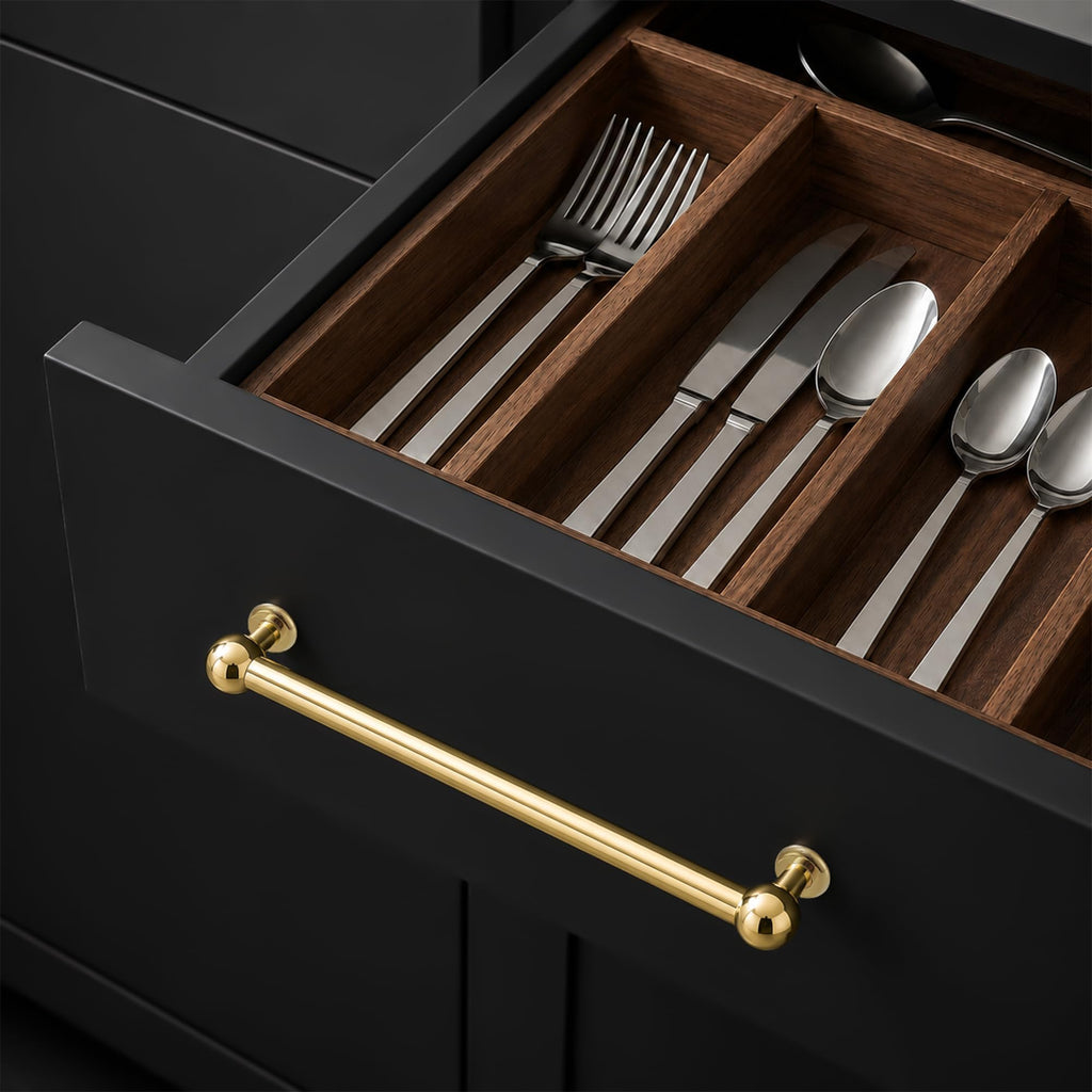 Unlacquered Brass Cabinet Pulls,5-1/16" Hole Center