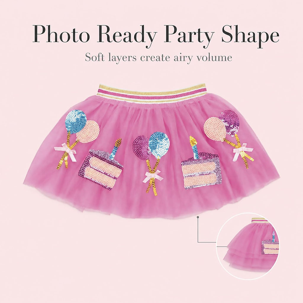 Toddler Girl Birthday Sequin Icon Tutu
