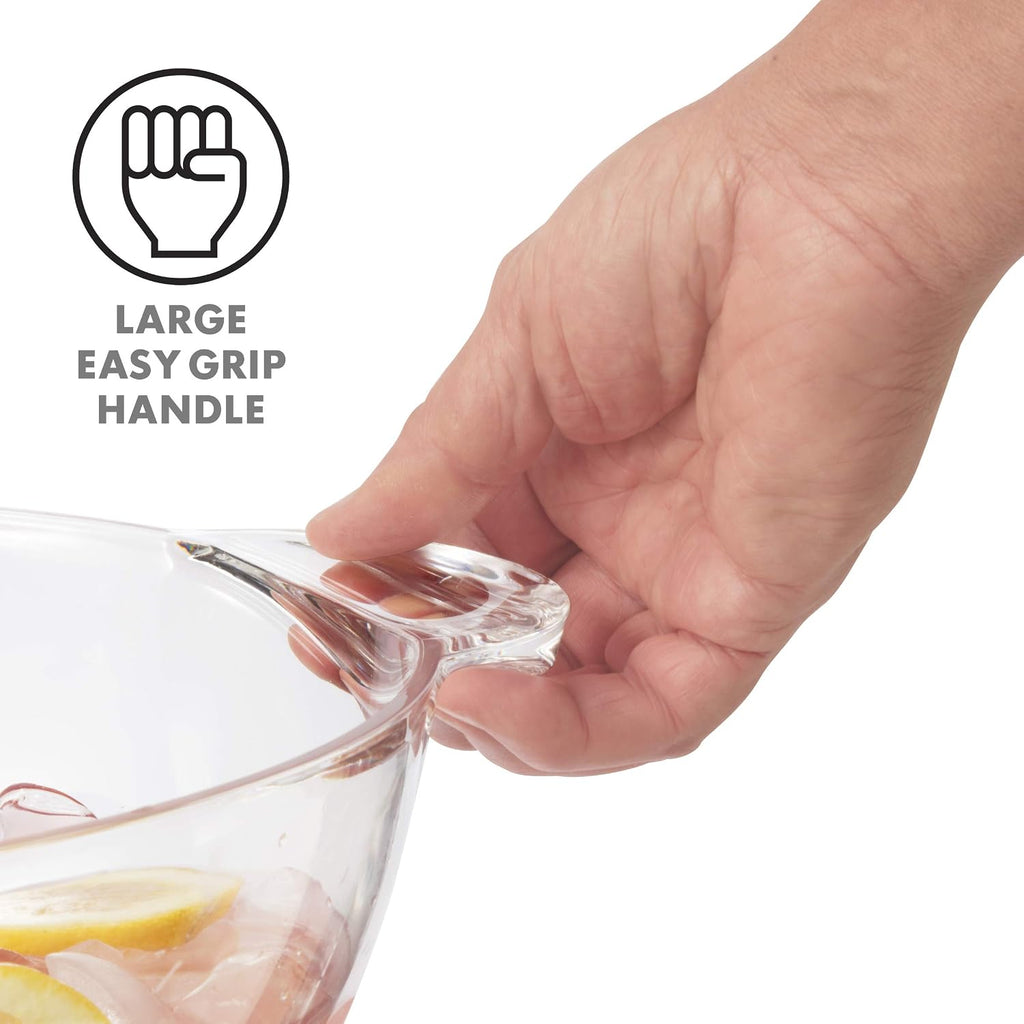 Acrylic Square Party Tub - Clear Beverage Cooler w/Handles, Wine Cooler, Beer Chiller, Ideal Party Tubs for Drinks