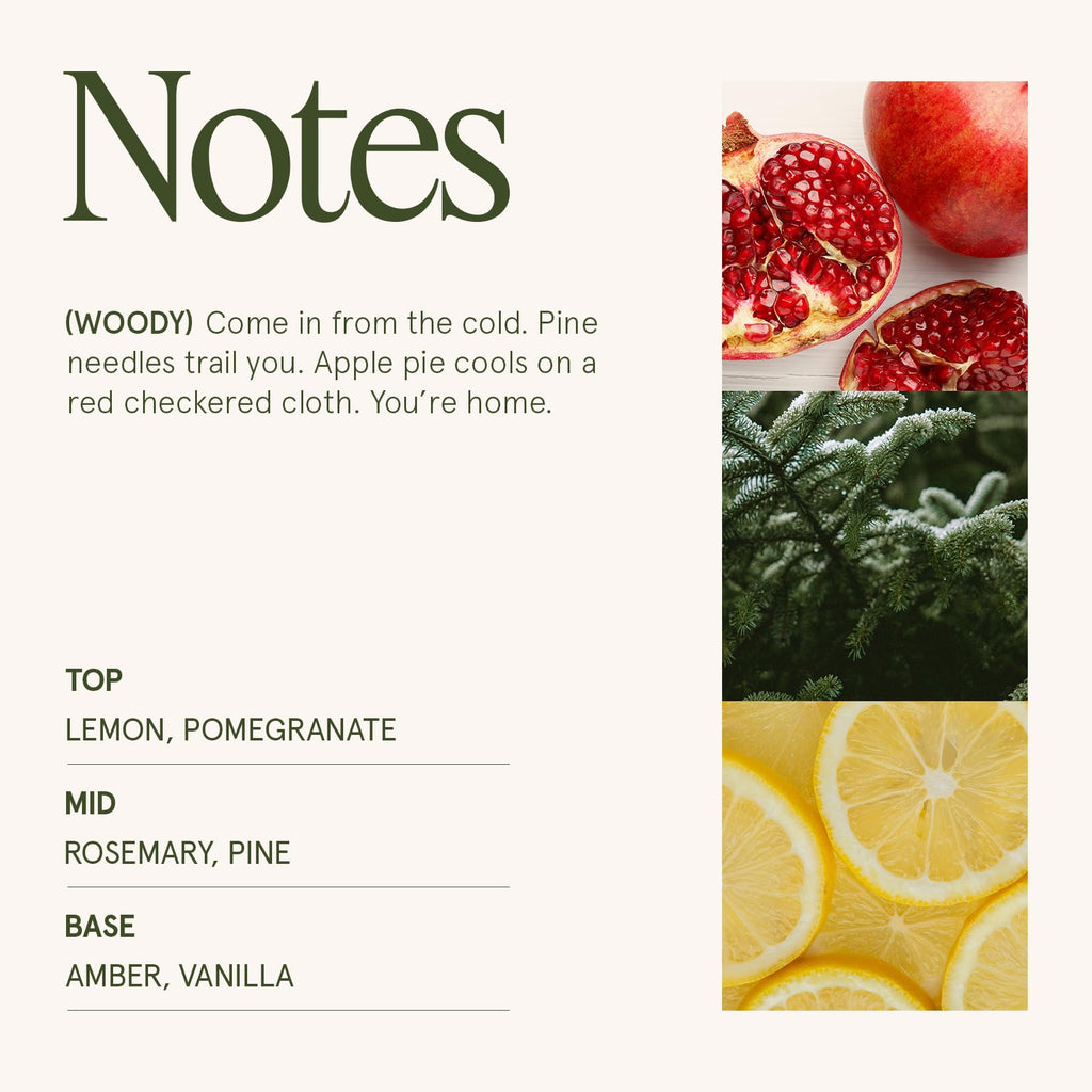 Pomegranate&Pine Scented Candles, Natural Soy 40 Hrs