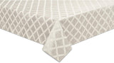 Laurel Leaf Tablecloth, Platinum - 70"W x 144"L