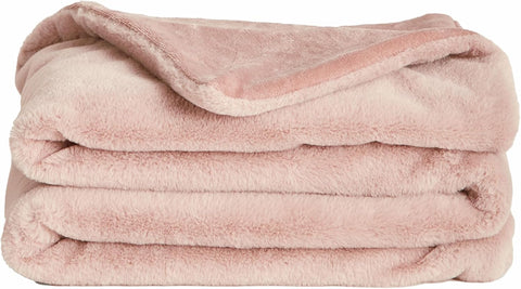 Lil’ Marsh Faux Fur Blanket - Lightweight, Soft Throw Blanket - Machine Washable , or Reading Chair- Small (50" x