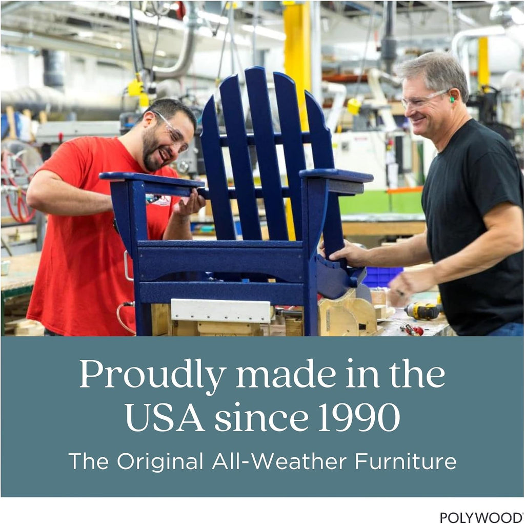 Modern Adirondack Chair - All-Weather Outdoor Lawn Adirondack Chairs - HDPE, Fade-Resistant & Durable Outdoor