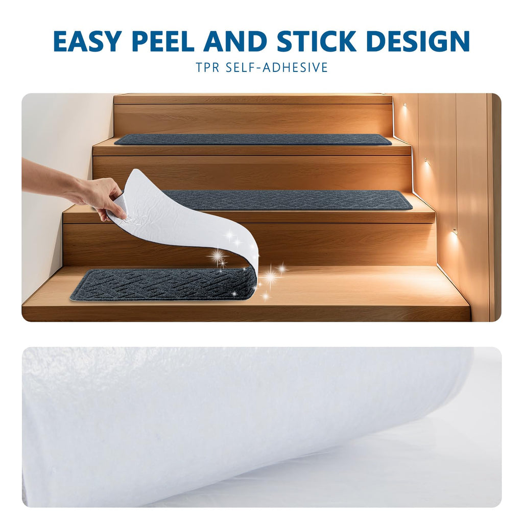 For Wooden Steps Indoor, 15 Pack 8" X 30" Non Slip