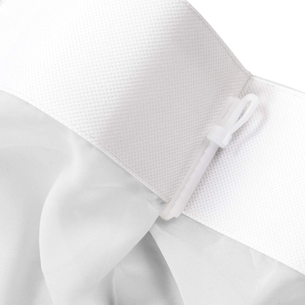 Indoor Outdoor Solid Sheer Curtain Pinch Pleated White 120" W X 84" L Wide Opulent Voile Drapes (1 Panel)