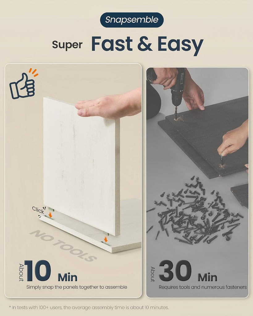Toolless Assembly Litter Box Enclosure, Cat House