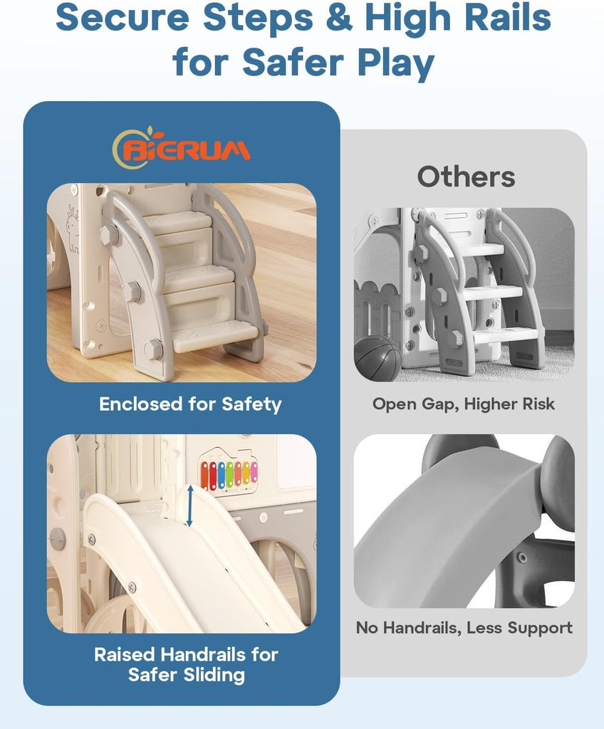 Toddler Slide Set,13 in 1 Kids Slide Playground for Toddlers Age 1-3