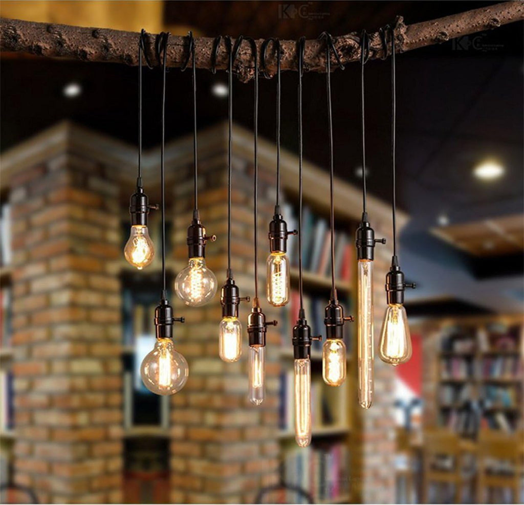Vintage Edison Bulb,Large Round Edison Antique Light Bulbs-G30/G95 120V - Dimmable Thread Filament Style Nostalgic