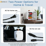 Mini Fridge for Bedroom, Office & Car, Portable 4L/4.23QT Mini Refrigerator for Skincare with Handle, Ultra-Quiet