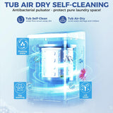 Portable Washing Machine 20Lbs Portable Washer Machine with Drain Pump, 2.8 Cu.ft Washer and Dryer Combo with 10