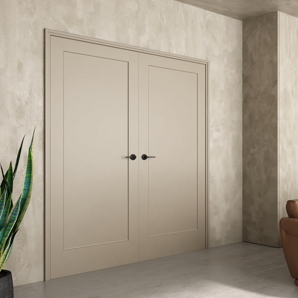 32"x80" 1-Panel White Primed Hollow Core Interior Molded Door Slab
