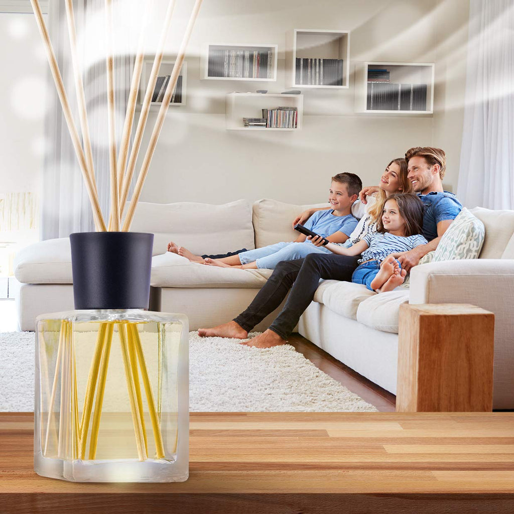 Lemongrass Reed Diffuser w/Natural Essential Lemongrass Oil 17 Fl Oz (500ml) - Intensive - Fresh and Long Lasting