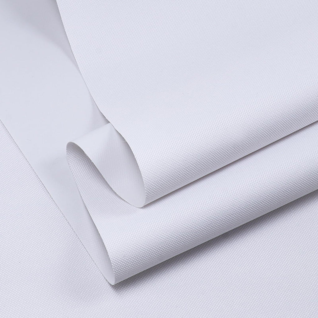 Marine Waterproof Canvas Fabric 600D PVC Backing 60"×36" White