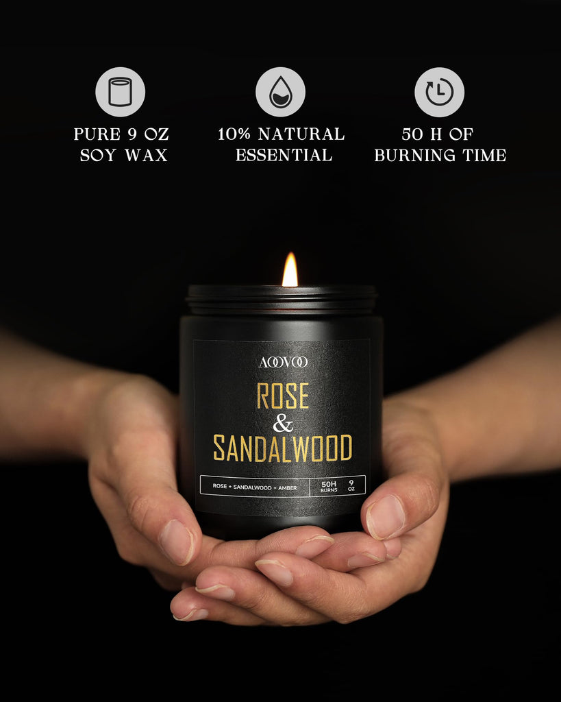 Scented Candles for Men - 4 Pack Candles Scented