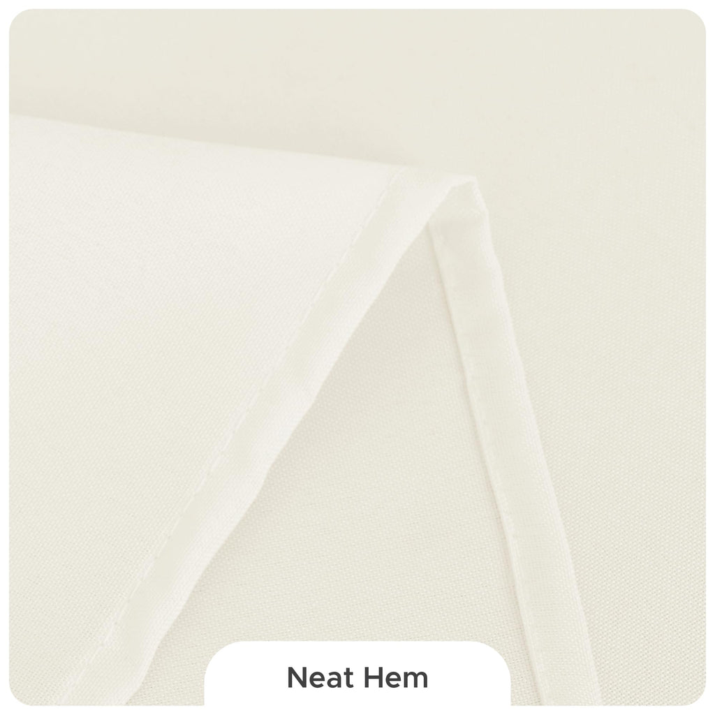 8 Pack Ivory Tablecloths 70x120 Inch for 6-8 Ft Rectangle Tables