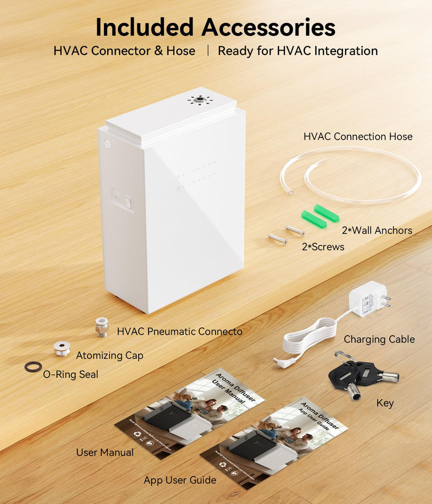 Essential Oil Diffuser - HVAC System, 5500 Sq.Ft Waterless Diffuser