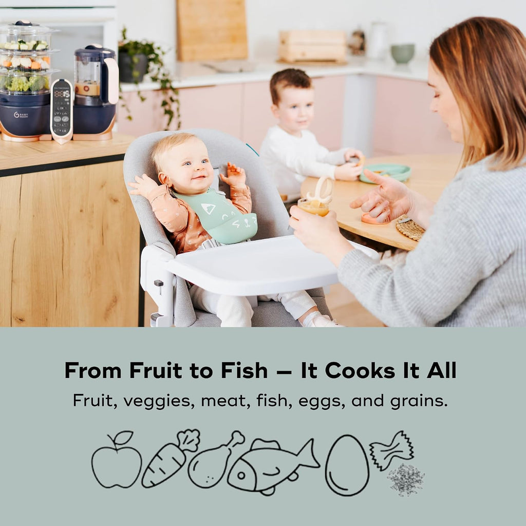 Duo Meal Station XL, Baby Food Maker, Puree Maker & Processor, Pink