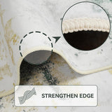 Kelarea Washable Area Rug for Living Room, 8x10 Non Slip Modern Abstract Green Rugs