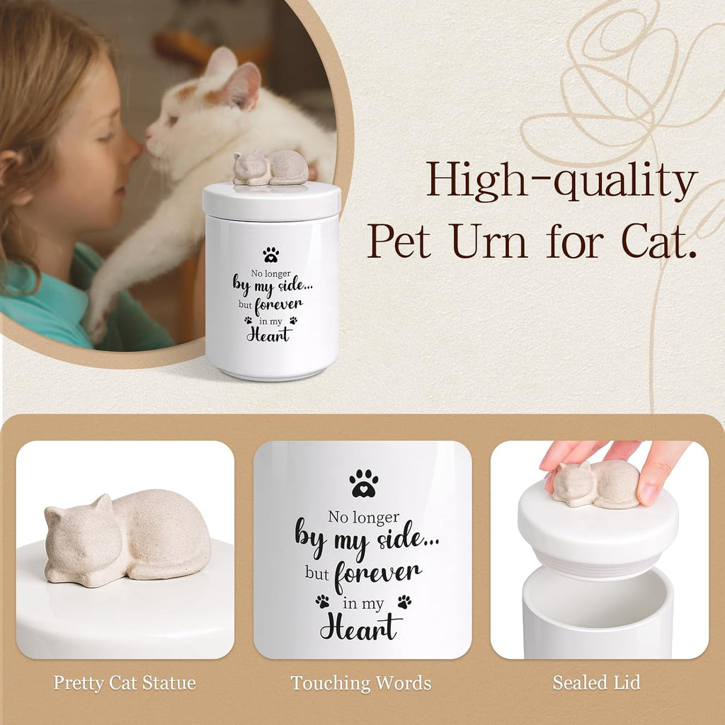 Cat Urns for Ashes, Pet Memorial, Up to 45lbs