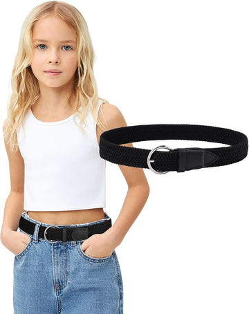Girls Stretch Braided Belt - Kids Golf Softball Belt