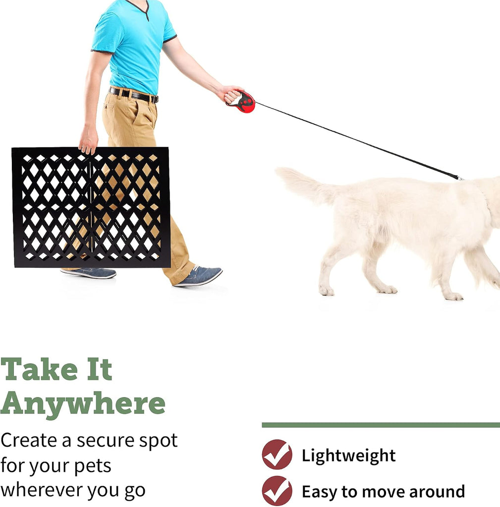 Free Standing Pet Gate | Pet Gate for Small Dogs | Free Standing Dog Gate for Stairs | Freestanding Dog Gates