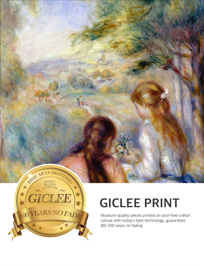 Renoir Wall Art Framed, In the Meadow, 30x26