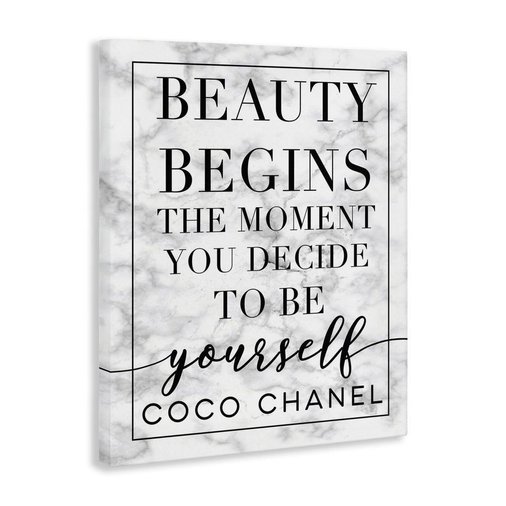 Inspirational Quote Glam Floral Cityscape, 30 x 40 Inch Canvas Wall Art