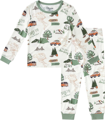 Baby Viscose from Bamboo Pajama Set Toddler Boy Sleepwear