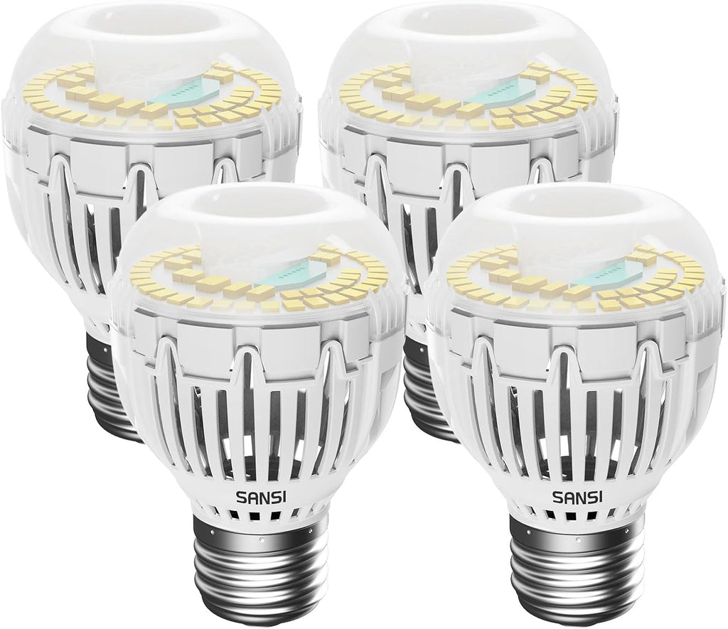 130W Equivalent A15 LED Light Bulb, 2000 Lumens 5000K Daylight White Bulb, Energy Saving 25,000 Hours Lifespan Non